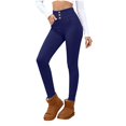 thumbnail image 2 of Fleece Lined Leggings Women High Waisted Yoga Tights Pants Tummy Control Straight Leg Winter Thermal Thicken Trousers, 2 of 9