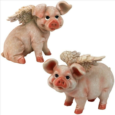 Design Toscano Hog Heaven Flying Pig: Set