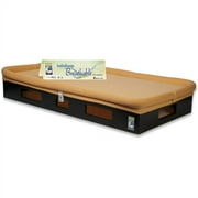 SafeSleep Breathable Crib Mattress, Espresso Base, Orange Surface