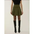thumbnail image 3 of Pleated Mini Skirt with Pearl Detail, 3 of 6