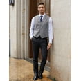 thumbnail image 5 of ETHAN Men's Suit Vests Dress Grey Suit for Men Formal Vest Elegant Victorian Vest Men Size L, 5 of 7