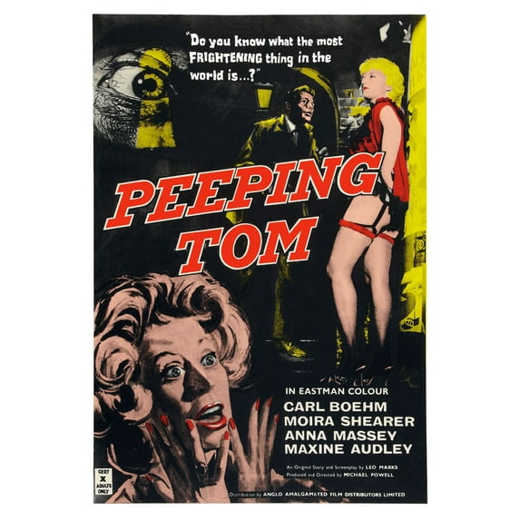Peeping Tom Poster 27inx40in Entertainment Theme Room Art Poster 27x40 Unframed, Age: Adults, Rectangle Poster Time