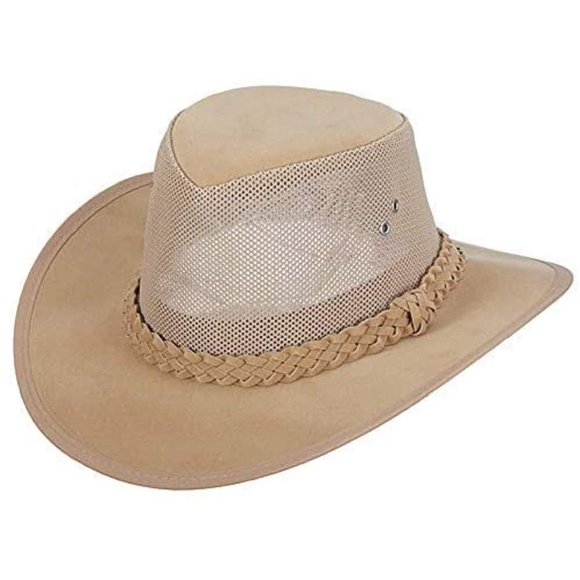 Dorfman Pacific Co. Chapeau Soaker pour Hommes avec Côtés en Maille (Naturel, TTG)