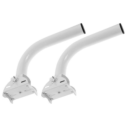 Soimiss 2Pcs Antenna Mount Pole for Outdoor Antenna Installation White Stainless Steel