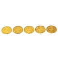 thumbnail image 5 of 100pcs 35mm gold plastic model style design 100 value poker casino chips, 5 of 9