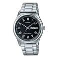 thumbnail image 1 of Reloj Casio Modelo Mtp-v006 Metal Carátula Negra Romanos Color Del Fondo Negro Color De La Correa Plateado Color Del Bisel Plateado, 1 of 4