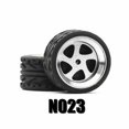 thumbnail image 1 of 1/64 Hot Wheels Carlomo N-Class 2 Detail-up Sets Wheels With Rubber Tires Assembly Rims for Model Car Tomica 4pcs Set N023, 1 of 6