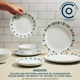 thumbnail image 6 of Corelle Anders 12-Piece Glass Dinnerware Set (Service for 4), 6 of 6