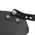 thumbnail image 3 of Motorcycle Windshield with Bracket Aluminum Windproof Waterproof Universal Fit Front Flyscreen for 6.5 to 9.45in Headlight Black, 3 of 5