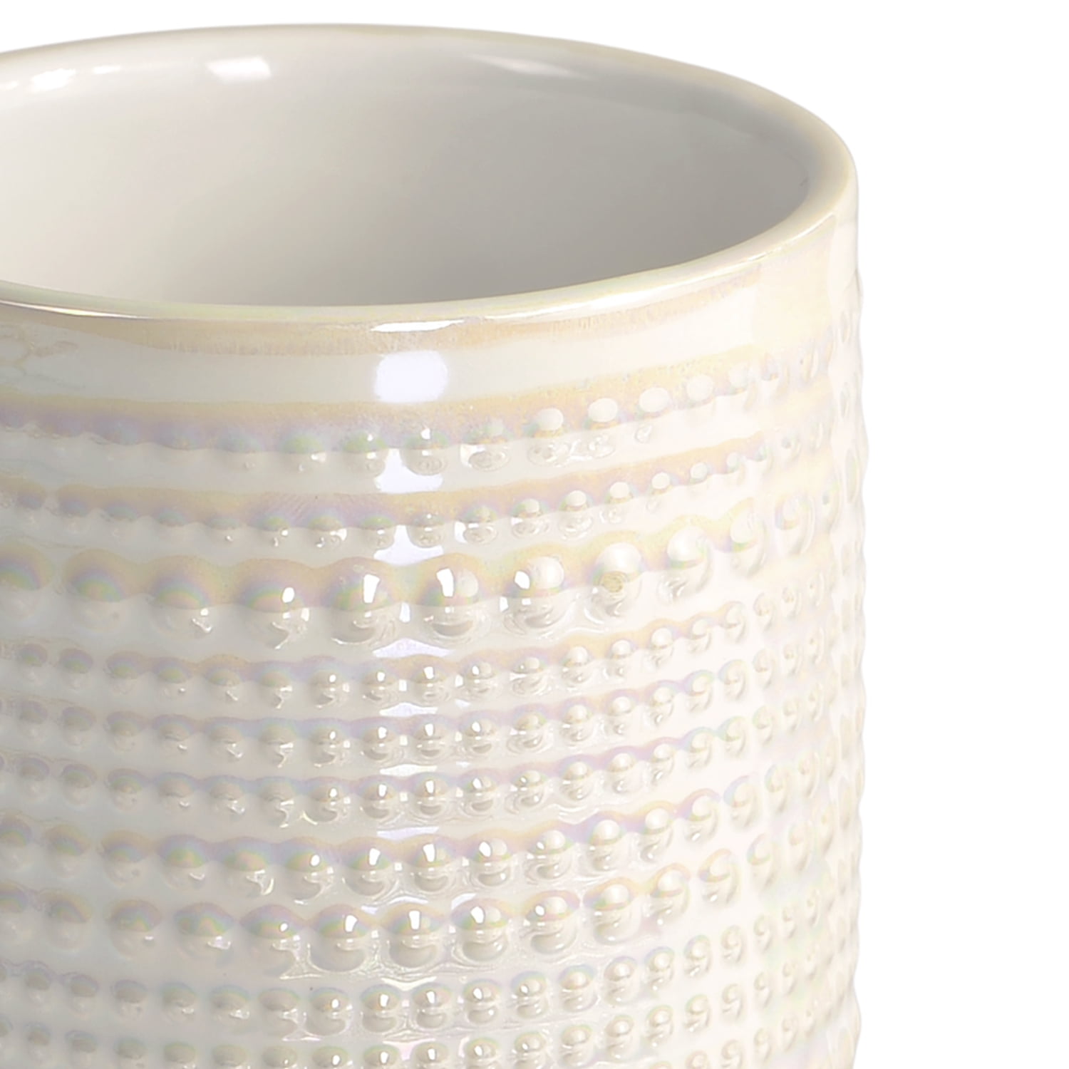 Mainstays Pearlescent Ceramic Toothbrush Holder for Adults