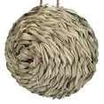 thumbnail image 5 of Outdoor Hanging decor, Small Bird Cage, 6 in Woven Fiber Sphere, Nesting Shelter, Hanging Garden decor, Red Wicker Entrance, 1 Pc, 5 of 5