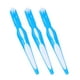 thumbnail image 4 of EeaseMX Cepillo de dientes para dentaduras postizas, 3 unidades, cabezal doble, mango antideslizante, portátil, para uso doméstico, color azul., 4 of 7