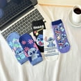 thumbnail image 3 of 5 Pack Womens Stitch Show Socks Soft and Breathable Socks, 3 of 4