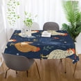 thumbnail image 6 of 54x72 Inch Tablecloth Polyester Square Tablecloth for Home Kitchen Dinner Decor Chickens and Hens, 6 of 9