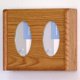 thumbnail image 1 of Mazo de madera con 2 bolsillos para guante / caja de pañuelos, ovalado, roble mediano Wooden Mallet GBW11-2MO, 1 of 1