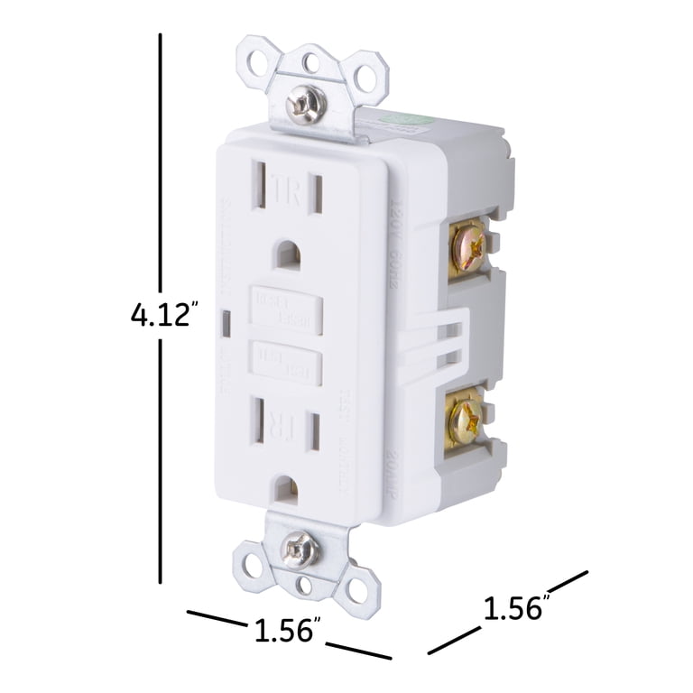 15A Tamper-Resistant GFCI Outlet, Self-Testing photo 2