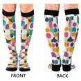 thumbnail image 4 of FORMRS Womens Knee High Socks Casual Long Thick Travel Daily Wear, 2 Pairs, Green Geometric, 4 of 6