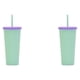 thumbnail image 1 of Billuyoard Taza de paja de plástico de Color caramelo, botella de agua para té y café, vaso de oficina para coche de gran capacidad esmerilado Type7 NO7, 1 of 6
