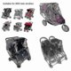 thumbnail image 2 of Universal Side By Side Twin Stroller Rain Cover Clear Pvc Dust And Windproof For Double Pram Stroller Ty, 2 of 5