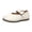 Beige, variant on Girls Mary Jane School Dress Shoes for Little Big Kid Uniform Chunky Heel Closed Round Toe Flats Wedding Formal School Uniform Shoes Beige 33