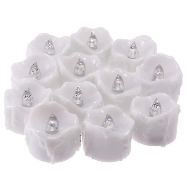 Led Llama Parpadeante Hogar Pack De 12 Led Ultra Operados