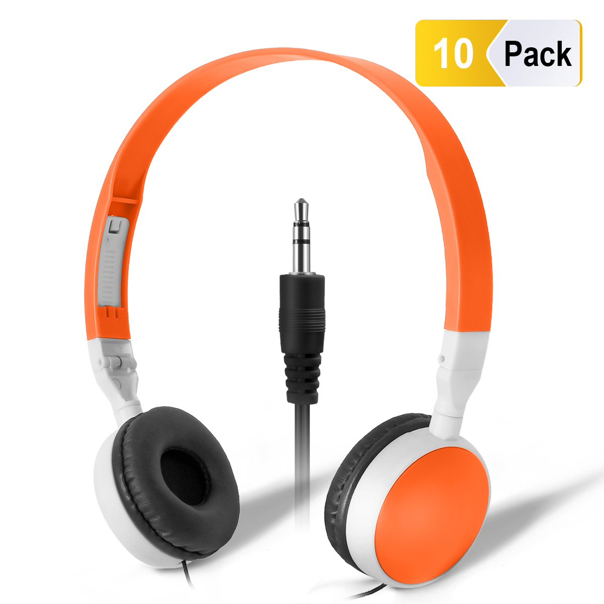 Keewonda Wired Headphones Bulk School 10 Pack Childrens Earphones Earbuds for Kids School Classroom