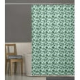 thumbnail image 4 of S4Sassy Green Elm Leaves Water Repellent Bath Shower Curtain With Roller Rings Hook-60 x 75 Inch, 4 of 6