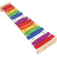 thumbnail image 1 of shiyou-Xylophone Musical Instrument Toy, 15 Notes Colorful Educational Glockenspiel With 2 Mallets for Kids, 1 of 4