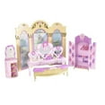 thumbnail image 2 of Barbie In The 12 Dancing Princesses Princess Vanity Playset - Store 12 Pairs Of Shoes & 12 Crowns In The Spinning Shelf, 2 of 3