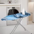 thumbnail image 2 of HELLHERO Marble Pattern Elastic Edge Ironing Board Cover Dust-Proof Protector Soft Hook and Loop Fastener Polyester Fiber Fabric 15x54 Inch, 2 of 5