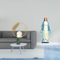 thumbnail image 2 of Elegante Escultura De Metal Con Forma De Bola De Cristal De La Virgen María, Adorno Religioso Para Pasillo, Chimenea, Dormitorio, Sala De Estar, Oficina O Decoración De Mesa., 2 of 8