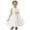 E262-White, variant on hengsof Girls' Solid Color Party Dress Sleeveless Round Neck Bow Rose Suspender Mesh Tulle Skirt Sweet Princess Dress for Summer