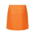 thumbnail image 5 of Tennis Skorts for Women High Waisted Solid Color Swim Beach Skirts Lightweight Trendy Athletic Skorts for Women,Orange,XL, 5 of 6