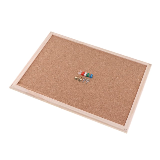 de Tablero de Anuncios, Tablero de Corcho + 5 Pines de Color, para Colgar en , Mensaje, Tablero de Imágenes para El Cubículo de Los 30x40cm BLESIY Tablón de anuncios de corcho