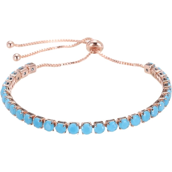 Zephyriana Diamond Tennis Bracelet for Women, Adjustable Stackable Cubic Zirconia Tennis Bracelet Slider with