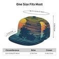thumbnail image 6 of Haiem Palm Trees Classic Snapback Cap Flat Bill Hat Baseball Cap Adjustable Size Cotton Dad Hat, 6 of 9