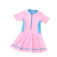 thumbnail image 3 of Girls Swimsuits Girls 1 Piece Swimsuits Rash Guard Bathing Suits Cute Swimsuits for Girls 6-7 Years, 3 of 9