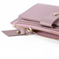 thumbnail image 3 of Women Fashion ID Card Multi-slot Wallet Leather Mini Purse Zipper Card Holders, 3 of 6
