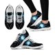 thumbnail image 1 of Zapatillas de deporte negras con plataforma y estampado de pata de perro, cómodas y suaves, para caminar al aire libre, 1 of 6