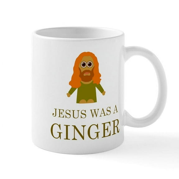 CafePress - Jesus Was A Ginger Mugs - 11 oz Ceramic Mug - Novelty Coffee Tea Cup