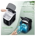 thumbnail image 3 of Nugget Ice Makers Countertop with Soft Chewable Pellet Ice, Pebble Ice Maker Machine with Self-Cleaning, 35.5Lbs/24Hrs, One-Click Operation, Ice Basket/Ice for Home/Office/Bar, Black, 3 of 6