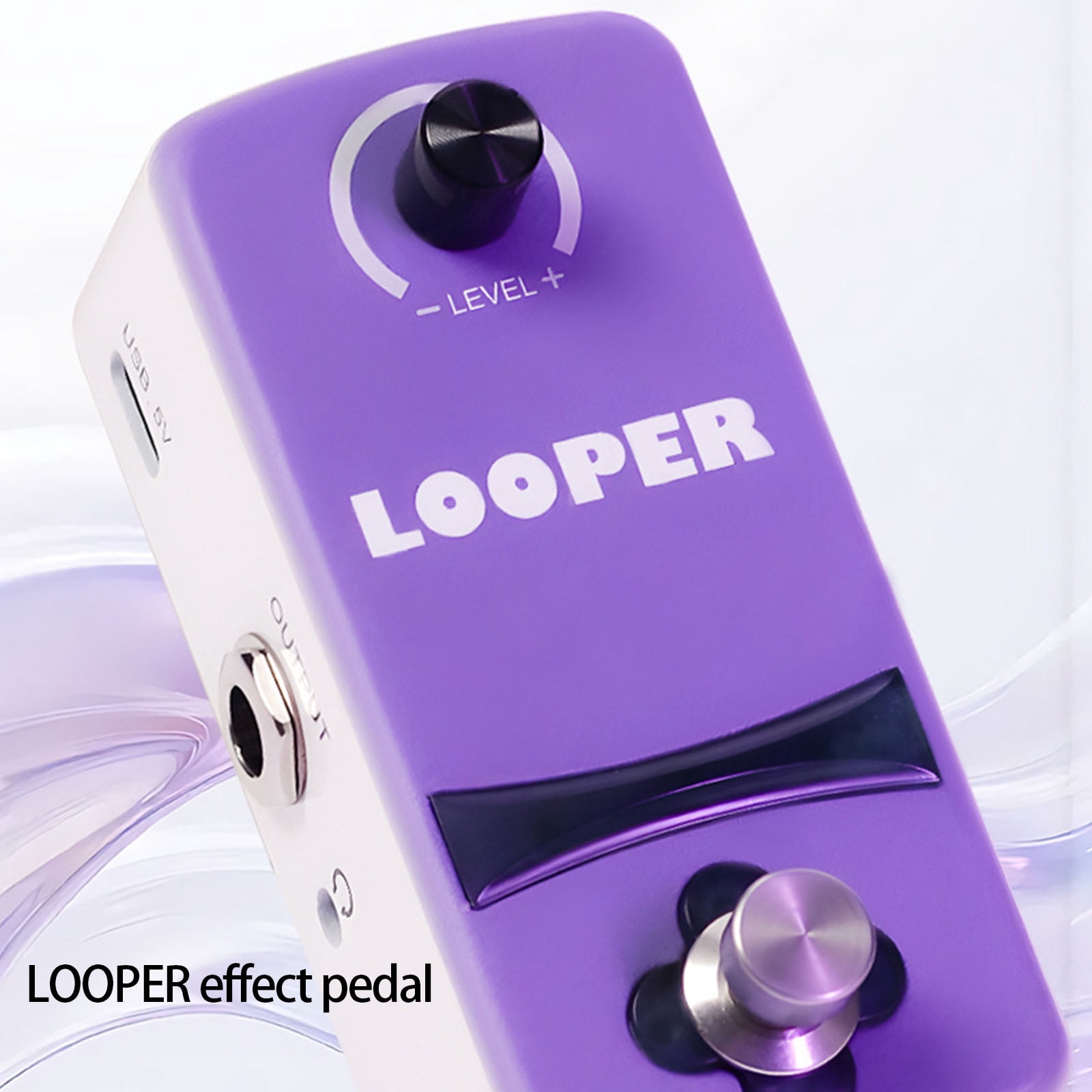 Compact Loop Recording Pedal Portable Guitar Effects Device Alloy Texture for Practice and Creative Performances