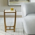 thumbnail image 2 of Uttermost Affinity White Marble Accent Table, 2 of 6