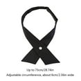 thumbnail image 5 of Adjustable Pre-tied Bow Tie Solid Color Bowties for Women Criss Cross Bow Tie, 5 of 20