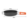 thumbnail image 3 of 2-3 People Camping Frying Pan Non-Stick Frying Pan Alumina Camping Cooking Pan, 3 of 5