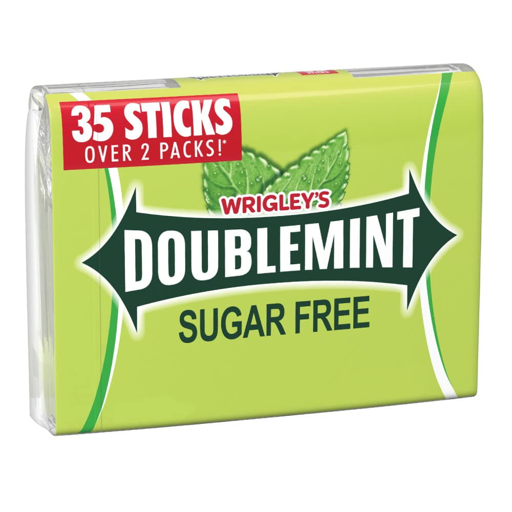 DOUBLEMINT Gum 35 stick Sugar Free Mega Pack 4.7 Oz. (Pack Of 12) DOUBLE UP STOCK UP