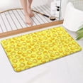 thumbnail image 4 of Yellow Lemon Slices Yellow Pattern Bathroom Rugs Mat,Non Slip Microfiber Bathroom Rug,Rubber Backing,Soft Bathroom Mats for Bathroom Floor,Tub and Shower,17x30in(43x75cm), 4 of 5