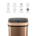 thumbnail image 4 of DZT-12-5 Bedroom or Bathroom Automatic Touchless Infrared Motion Sensor Trash Can, 3 Gal 12L, Stainless Steel Base (Rectangular, Black Lid), 4 of 7
