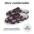thumbnail image 6 of Daiia Breast Cancer Awareness1 Print Women’s Fuzzy Slippers Memory Foam Lightweight House Shoes Cozy Loafer Flannel House Shoes-35/36, 6 of 7