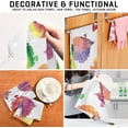 thumbnail image 4 of Watercolor Fishes Tea Towels Set of 6 Summer Kitchen Dish Cloth with Hanging Loop, 18"x28"Lint-Free Absorbent Towel for Kitchen Drying Wiping and Cleaning, 4 of 7